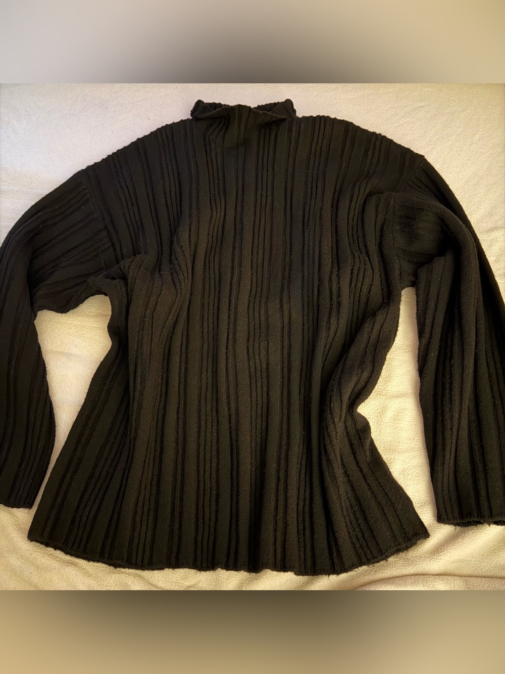 Naked Wardrobe Funnel Neck Sweater XL Black Oversized Knit NWOT - Picture 7 of 10